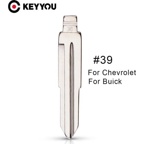 KEYYOU 1pc #39 Ucut Blade For Chevrolet Lova (Right Blade) Remote Car flip Key Blank Keyless Entry System