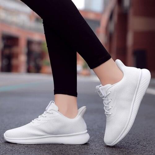 Fashion Women Vulcanize Shoes Breathable Women Casual Sneakers Ladies Sport Shoes Trainers Lightweight Larger Size Walking Flats