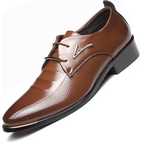 Mazefeng 2020 Men Formal Shoes Leather Business Casual Shoes High Quality Men Dress Office Luxury Shoes Male Breathable Oxfords