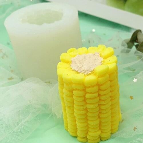 Simulation Half Corn Modeling Manual 3D DIY Creative Corn Modeling Silicone Candle Modeling Photographic Props Soap Mold TW066