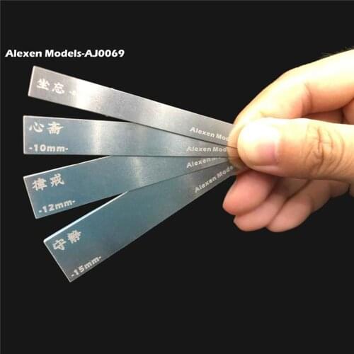 For Gundam Model Accessories 10 in 1 Stainless Steel Model Grinding Stick File Set Hobby Craft Tools