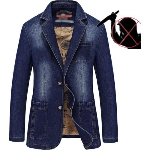 Politie kledin self-defense anti-cutting stabfree Denim Blazer fashion casual suit military tactical Stealth soft safety jacket