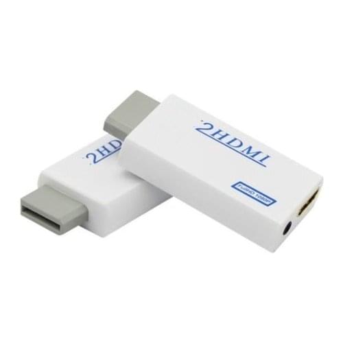 Original Package For to HDMI Wii2HDMI Adapter Converter 3.5mm Audio Video Output Full HD 720P 1080P HDTV Monitor