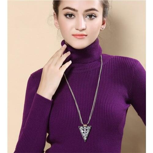 Thick Slim Turtleneck Sweater Women Pullover 2021 Autumn Winter Cashmere Cotton Blend Sheath Warm Sweter Pull Femme Hiver Jumper
