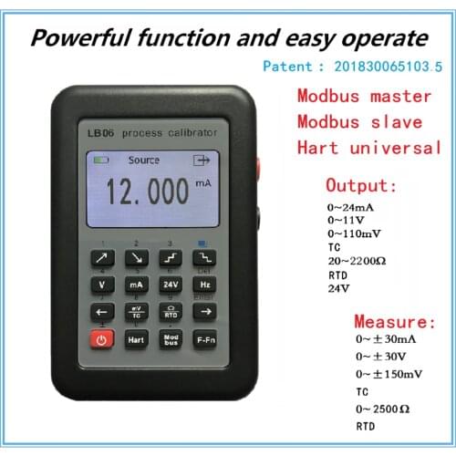 Handheld Signal Generator With HART Modbus Process calibrator Tester 0-10V/2-10V 0-22mA/4-20mA Signal Generator signal sources