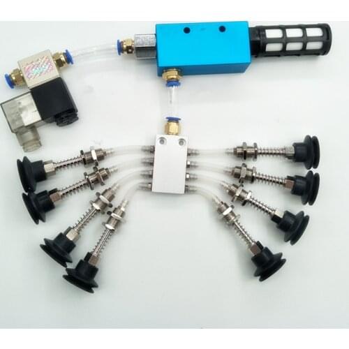Vacuum suction cup industrial manipulator fittings vacuum generator air exhaust solenoid valve tracheal muffler fittings