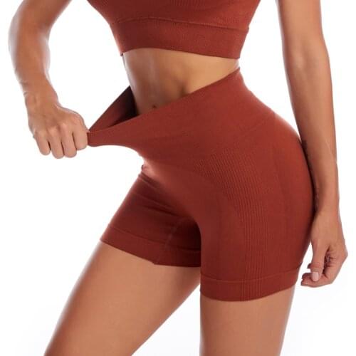 High Waist Workout Shorts Seamless Fitness Yoga Shorts Sport Scrunch Butt Sexy Gym Leggings Women Yoga Running Peach Hip Shorts