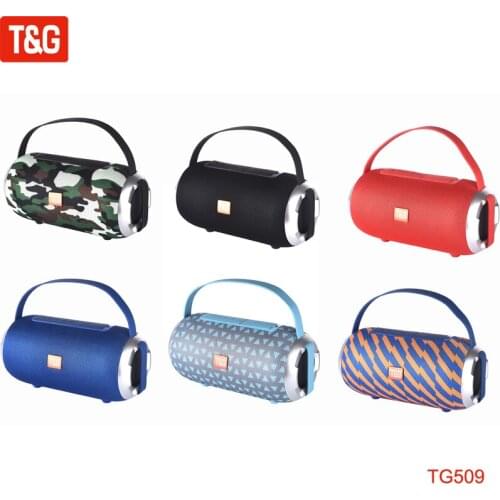 T&G TG509 Outdoor Bluetooth Speaker Subwoofer TWS Portable Waterproof Music Player Wireless Loudspeaker Column 3D Soundbar