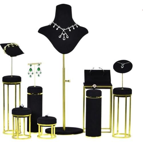 Jewelry Window Counter Metal Display Stand Diamond Ring Display Jewelry Stand Necklace Bracelet Decoration Bracket