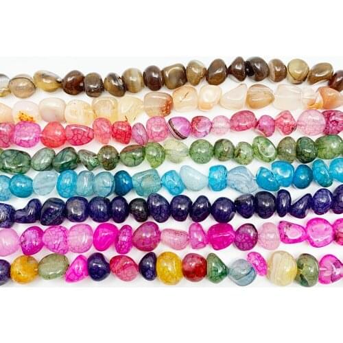 10 12mm Natural Streak Stone Irregular Shape Dragon Vein Agates Bead Loose Spacer Beads For Jewelry Making DIY Bracelet