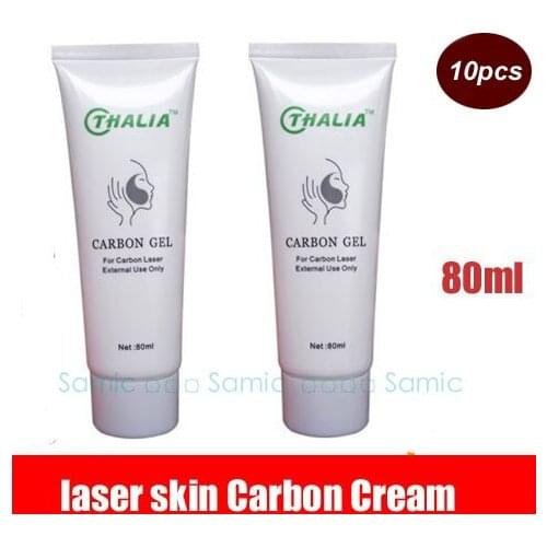 10pcs Safe Carbon Cream gel for ND YAG laser skin rejuvenation skin whitening skin Deep Cleaning 80ml
