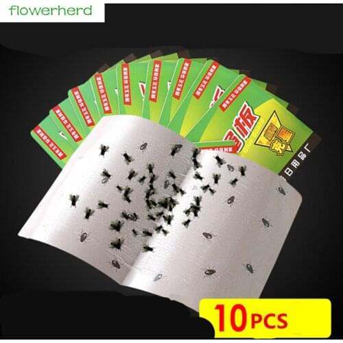 10PCS Flies Insects Stixker Hanging Mosquitoes Repellent Sticky Pest Reject Catchers Control Kitchen Tool