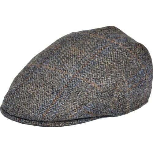100% Wool Ivy Cap Herringbone Flat Caps Tweed Scally Hat Bunnet Paddy Dai Cheese-cutter Driving Hats