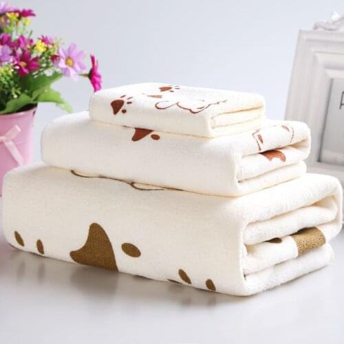 3 Pcs Bath Towel Set Microfiber Good Water Absorption Bath Face Towel Water Absorbing Bathing Towels Beach Towel