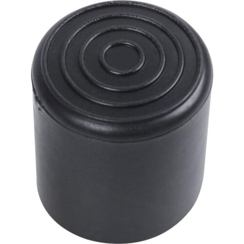 Rubber Furniture Crutch Feet Stool Chair Leg Tip Pad 4Pcs Black