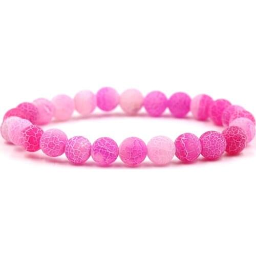 Fashion Couple 9 colors Stone Bracelets Bangles Classic Blue White Purple Stones Charm Bead Bracelet Women Men Jewelry gift 2021