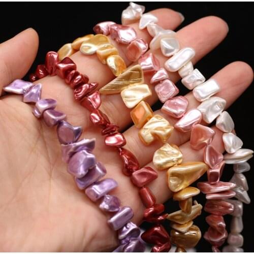 High Quality Crushed Stone Shell Beads Natural Sea Shell Pearl Beach Loose Spacer Beads for Jewelry Make DIY Necklace Bracelet
