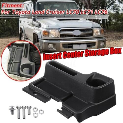 Center Console Box Gear Insert Water Cup Holder Armrest Storage Box Fit for Toyota Land Cruiser LC70 LC71 LC76 LC77 LC79
