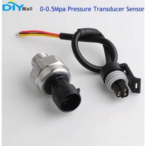 0-0.5Mpa Pressure Transducer Sensor Air Compressor Transmitter Pressure G1/4 DC 5V For Oil Fuel Gas Water Air