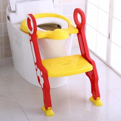 Baby Toilet Seat Baby Potty Adjustable Ladder Potty Infant Kids Folding Safety Child Seats Toilet Trainer Seat Pot For Children