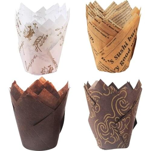 Cupcake Molds,200 Pieces Tulip Baking Cups Muffin Cups Cupcake Liners Muffin Cases for Birthday Shower Party