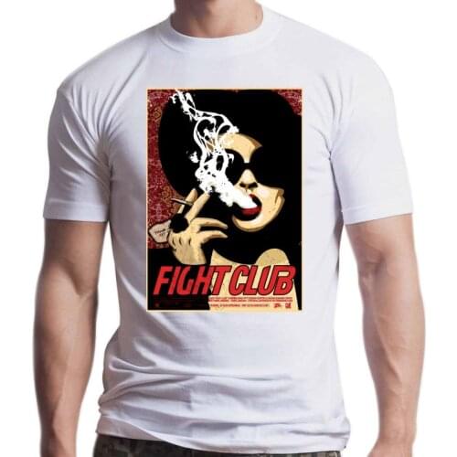 New Marla Singer Fight Club T Shirt Men Cotton Tees Tops Anime Harajuku Streetwear