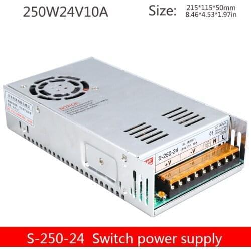 Switching power supply S-250-24V industrial control monitoring lighting DC voltage regulator 250W24V10A