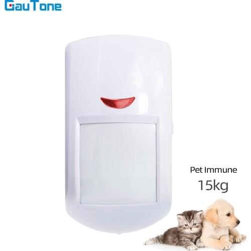 GauTone PA96R PIR Motion Sensor 15kg Pet Immune Wireless Infared Motion Detector Connect with RF 433MHz Alarm System