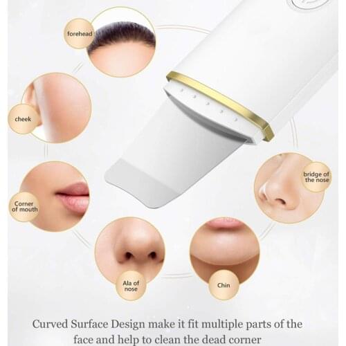 Facial Cavitation Skin Care Skin Scrubber Facial Cleansing Ultrasonic Deep Cleansing Peeling Cleansing Scraper to Remove