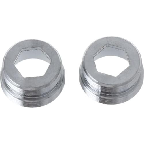 2Pcs Dual Thread Faucet Adapter Transfer M22 Inner M24 Outer Metric Solid Connector Water Purifier Kitchen Bathroom Tap Parts