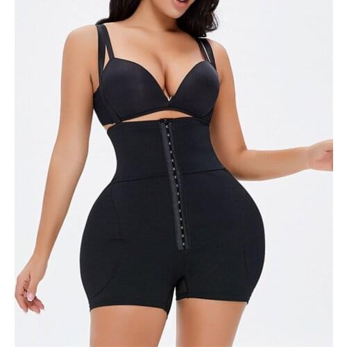 YAGIMI Shapewear Women Full Body Shaper Hooks Hip Pads Corset Butt Lifter Waist Trainers Fajas Sexy Lingerie Slimming Products
