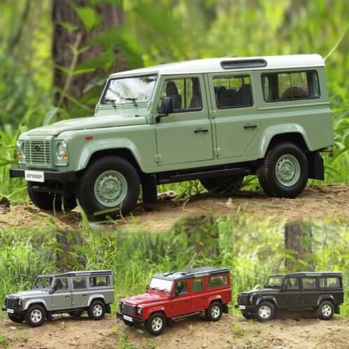 Diecast Alloy 1:18 Scale Land Rover Defender 110 SUV Car Model Metal Die-Cast & Toy Vehicle for Collectible Gift Collection Show