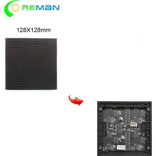 Lowest price 128*128mm 32*32 pixels 1/16 Scan Indoor 3in1 SMD RGB full color P4 led display screen module led matrix
