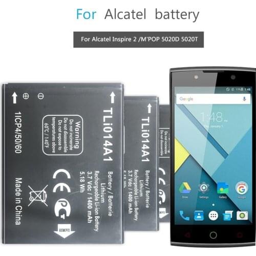 Mobile Phone Battery For Alcatel one touch Fire 4012 4012A 4012X Pixi 3 4.5" 4027 4027A 4027X 4010 Battery Tli014A1 1400mAh