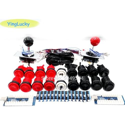 Yinglucky ARCADE DIY KIT fighting joystick + American button + zero delay ps3 Xbox encoder for arcade cabinet Pandora box