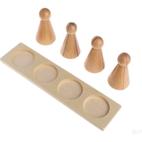 New Montessori Material Wooden Score Doll Kid Educational Toy For Preschool Learning