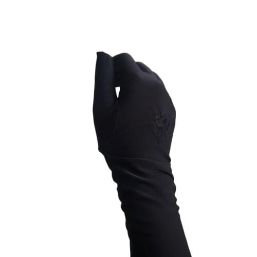 5-8 Pcs Lady Thin Elastic Etiquette Gloves Summer Women Sunscreen Embroidered Gloves Driving Car Accessories Muslim Abaya