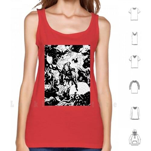 Hellboy In Hell Reworked tank tops vest sleeveless Hellboy Mignola Comics Cons Nerd Toys Manga Halloween Horror