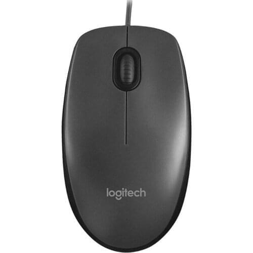 Logitech Original M90 USB Wired Mouse Ergonomic Design Optical Mouse for Laptop Desktop PC