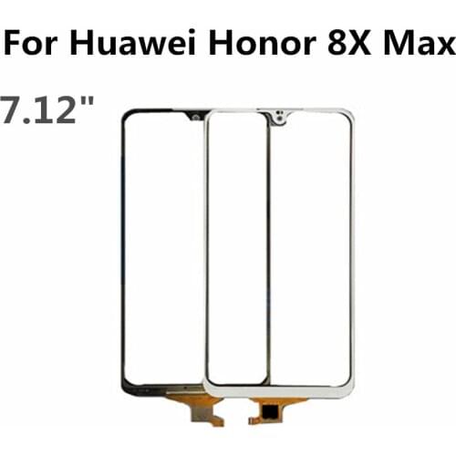 7.12 Inch For Huawei Honor 8X max Touch Screen Glass Panel Sensor Touchpad Front Glass Panel Parts ARE-AL00 touchscreen