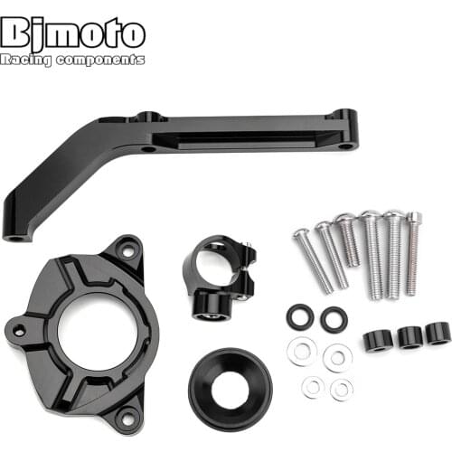 BJMOTO Moto Steer Support For KAWASAKI Z1000 2014-2016 CNC Motorcycle Adjustable Steering Stabilize Damper Bracket Mount kit