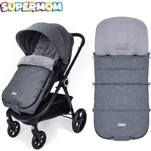 Newborn Sleeping Bag In The Stroller Windproof Extract Envelope For 6-18 Months Child Thickened Travel Stroller Sleep Sack