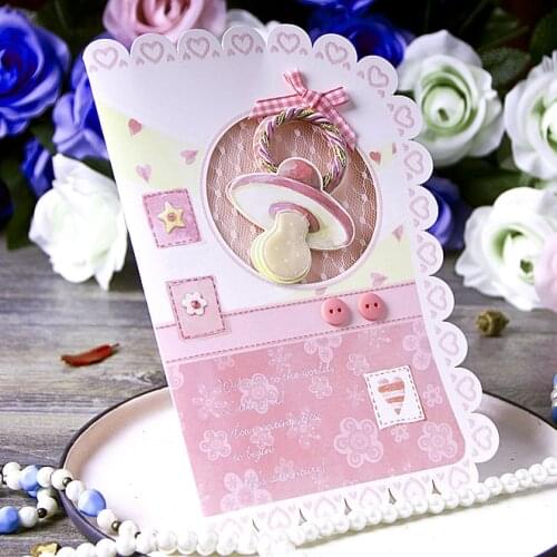 Three-dimensional new birthday card European-style baby full moon invitations Birth ceremony wedding invitations 100-day banquet