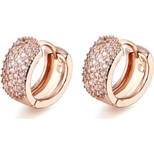 ZSLBS Korean Fashion Hoop Earrings For Women Zirconia Crystal Huggies Earring Jewelry Fine Gift Pendientes Boucle Oreille Femme