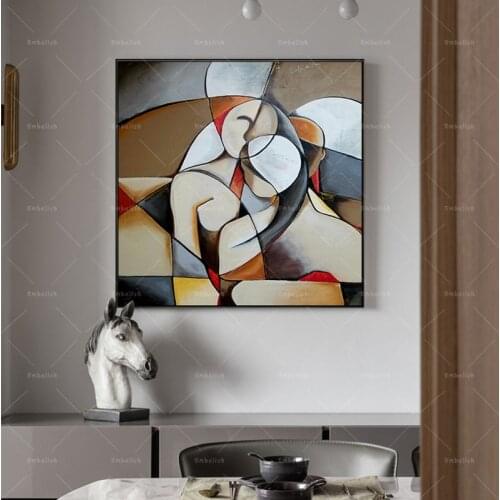 1 Pieces Abstract Dreaming Woman By Picasso Famous Artworks For Living Room Home Decor Pictures HD Canvas Paintings Wall Poster