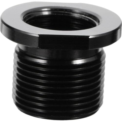 1pc Black Oxide Finish 0.819'' OD 0.755'' Flat Barrel Thread Adapter Fuel Filter 5.56 To .308 1/2"x 28 TPI ID To 5/8"x 24 TPI OD