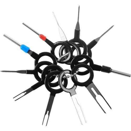 11Pcs Automotive Plug Terminal Removal Car Mechanical Testers Key Pin Connectors Extractor tools Kit for automotive mechanics
