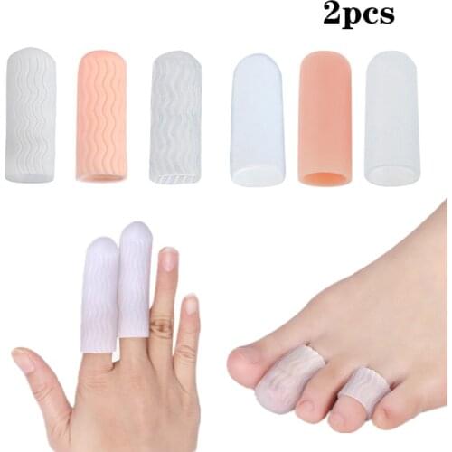 2Pcs Silicone Gel Bunion Toe Blister Pain Relief Protector Separator Protector Foot Care Tool