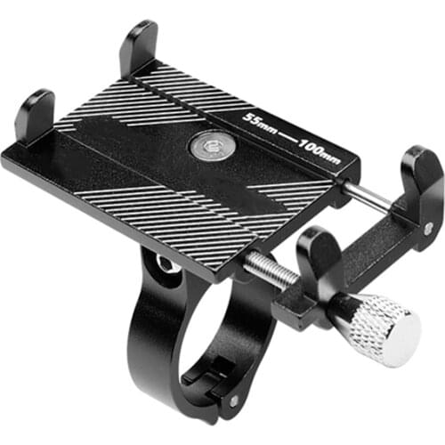 Aluminum Bicycle motorcycle Phone Holder For 3.5-6.2 inch Smartphone Adjustable Support GPS Bike Phone Bracket