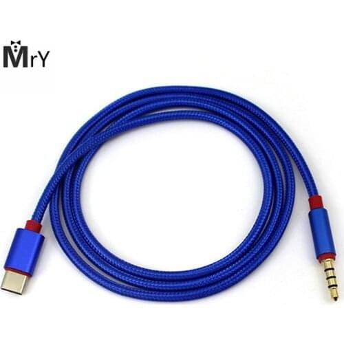Type C Audio Cable USB Male to 3.5mm Jack Male Car AUX Audio Adapter Cable Google Pixel/XL Leeco Le Max 2/Pro 3 a laptop